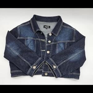 Denim Jacket Cropped Women's XL